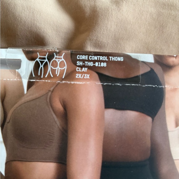 SKIMS 2X Core Control Thong - Clay - Picture 3 of 5